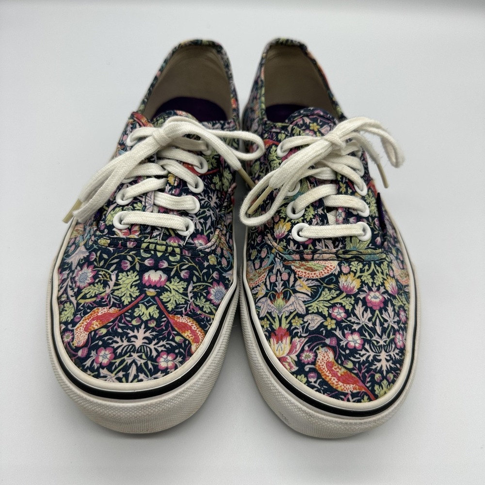 Vans Authentic Shoes Mens Size 6.5 Womens 8 Multicolor Floral Canvas Sneakers